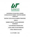 EVALUACION ECONÓMICA FINANCIERA