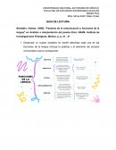 Guía de lectura. Factores de comunicación y funciones de la lengua