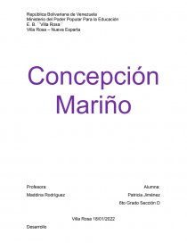 Concepción Mariño. Página 1