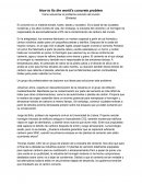 Cómo solucionar el problema concreto del mundo