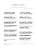 ARQUITECTURA SENSORIAL