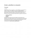 PLANIFICACION DE UN PROYECTO