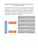 Organigrama: Del sistema de justicia. La conformación de la corte Nacional en salas y jueces que la componen