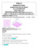 TARJETA DE PRECIO UNITARIO ZAPATA AISLADA