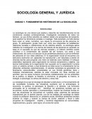 FUNDAMENTOS HISTÓRICOS DE LA SOCIOLOGÍA