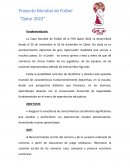 Proyecto Mundial de Fútbol “Qatar 2022”
