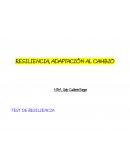 RESILIENCIA, ADAPTACIÓN AL CAMBIO