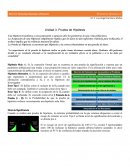 Unidad 3. Prueba de Hipótesis