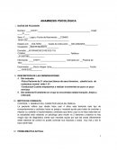 ANAMNESIS PSICOLÓGICA