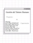 Elementos del programa de capacitación