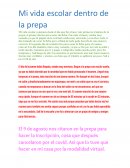 Mi vida escolar dentro de la prepa