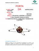 ANALISIS DE LA MATERIA Y LA ENERGIA