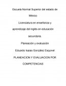 PLANEACION Y EVALUACION POR COMPETENCIAS