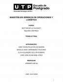 GESTION DE LA CALIDAD Y MEJORA CONTINUA