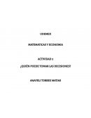 MATEMATICAS Y ECONOMIA ACTIVIDAD 2