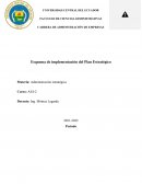 Implementación del plan estratégico