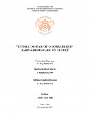 VENTAJA COMPARATIVA SOBRE EL BIEN HARINA DE PESCADO EN EL PERÚ