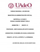 LEY DE LA OFERTA Y LA DEMANDA