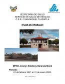 PLAN DE TRABAJO . HOJA DE VISTO BUENO