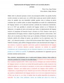 Implementación del lenguaje Inclusivo en la currículo educativa