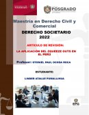 APLICACIÓN DEL ZQUEEZE OUTS EN EL PERÚ