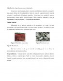 Clasificación y tipos de procesos gravitacionales