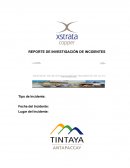REPORTE DE INVESTIGACIÓN DE INCIDENTES