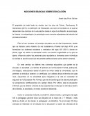 Nociones básicas sobre educación