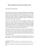 Niños y adolescentes en situación de pobreza en León