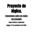 Proyecto de lógica. Argumentos sobre los viajes del principito