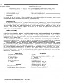 DETERMINACIÓN DE FIERRO POR EL MÉTODO DE LA ORTOFENANTROLINA