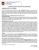 INFORME DE AUDITORIA DEL CONTADOR PÚBLICO INDEPENDIENTE