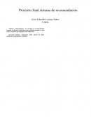 Demostración de sistemas de recomendación basados en filtrado colaborativo para películas basadas en una base de usuarios que brindaron una calificación