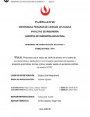 Propuesta para la mejora del diseño de proceso en la cadena de provisionamiento y distribución en una compañía importadora de repuestos y accesorios automotrices de línea liviana y pesada, basado en las buenas prácticas del modelo SCOR