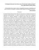 La inteligencia emocional como factor clave en la vida social, académica y laboral