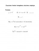 Ecuaciones lineales homogéneas complejas