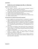Análisis de caso de metalúrgica Santa Rita, S.A.