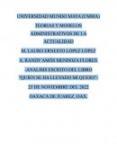ANALISIS ESCRITO DEL LIBRO “QUIEN SE HA LLEVADO MI QUESO”