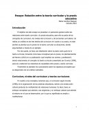 Relación entre la teoría curricular y la praxis educativa