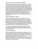 Los textos de Gabriel García Márquez, Petrarca y Anton Chejov. Posteriormente, explica por escrito, a que género pertenecen cada una de estas obras de acuerdo a su estructura y sus elementos