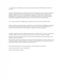 Redacción y comprensión de lectura. Página 1