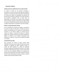 Análisis funcional e identificación de los modos de fallo. Página 1