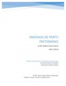 Amenaza de parto pretérmino