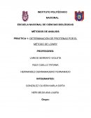 PRÁCTICA 1: DETERMINACIÓN DE PROTEÍNAS POR EL MÉTODO DE LOWRY