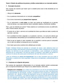 Diseño de políticas de precios y tarifas comerciales en un mercado exterior. Página 1