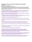 Requisitos de Ingreso para Empresas Contratistas y Subcontratistas. Obra: Proyecto: “SANTA ISABEL 169”