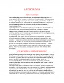 ¿Por qué decidi la carrera de psicología?