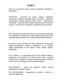 EDUCACIÓN INICIAL APUNTES. Página 1