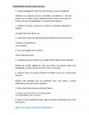 CUESTIONARIO DE SANTA TERESA DE ÁVILA