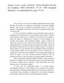 Espacio social y poder simbolico